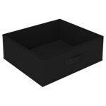 vidaXL Étagère de rangement avec 4 paniers en tissu Acier Noir