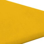 vidaXL Panneaux muraux 12 Pièces Jaune 30x30 cm Velours 0 54 m²