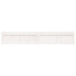 vidaXL Jardinières 2 Pièces blanc bois de pin massif