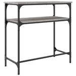 vidaXL Table console sonoma gris 75x35 5x75 cm bois d'ingénierie