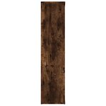 vidaXL Armoire à livres Chêne fumé 50x25x106 cm