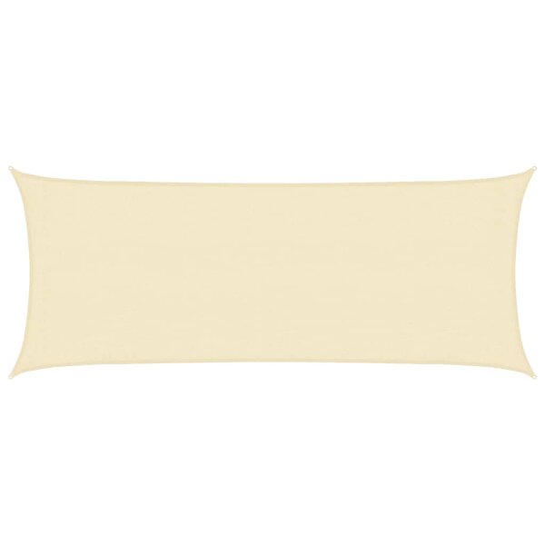 vidaXL Voile d'ombrage 160 g/m² Crème 2x4 5 m PEHD