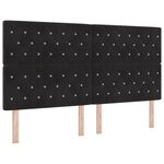 vidaXL Dossier LED Noir 90 cm Velours