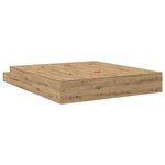 vidaXL Cadre de lit de rangement Chêne Artisan 180x200 cm