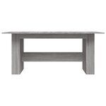vidaXL Table à dîner sonoma gris 180x90x76 cm bois d'ingénierie