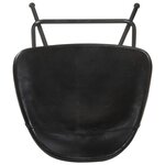 vidaXL Tabourets de bar lot de 2 noir cuir véritable