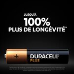 Duracell - NOUVEAU Piles alcalines AAA Plus, 1.5 V LR03 MN2400, paquet de 20