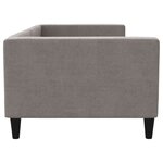 vidaXL Lit de repos sans matelas taupe 90x200 cm tissu