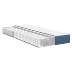 Matelas à ressorts ensachés vidaXL Bleu Moyen 90x200x20 cm Tissu