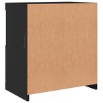 vidaXL Buffet avec lumières LED noir 60x37x67 cm