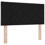 Tête de lit vidaXL Design Blocs Diamants Noir 100 cm Tissu