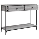 vidaXL Table console sonoma gris 100x34 5x75 cm bois d'ingénierie