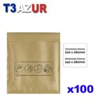 T3AZUR-  Enveloppes bulles  Nº15 - 220x260 mm - Lot de 100
