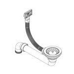 vidaXL Évier de cuisine Granit Seul lavabo Rond Beige