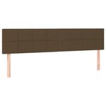 vidaXL Sommier à lattes de lit matelas et LED Marron foncé 200x200 cm