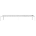vidaXL Cadre de lit métal sans matelas blanc 100x200 cm