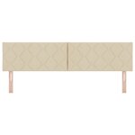 vidaXL Tête de Lit Design Blocs de Diamant Crème 180 cm Tissu
