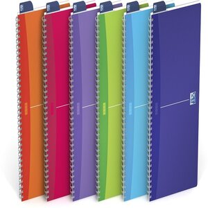 Oxford Cahier à spirale "My Colours", A4, quadrillé, 180 pages,