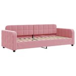 vidaXL Lit de repos rose 80x200 cm velours