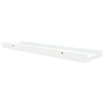 vidaXL Étagères à rebord pour cadre photo 2 Pièces Blanc 40x9x3 cm MDF