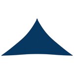 vidaXL Voile de parasol Tissu Oxford triangulaire 3x3x4 24 m Bleu