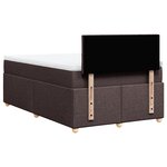 vidaXL Sommier à lattes de lit avec matelas Marron foncé 120x200 cm