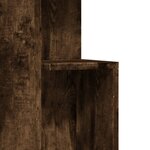vidaXL Table d'appoint chêne fumé 35x35x60 cm bois d'ingénierie