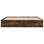 vidaXL Cadre de lit sans matelas chêne fumé 180x200 cm