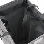 vidaXL Panier à linge pliable Gris 26x34 5x59 5 cm Tissu en faux lin