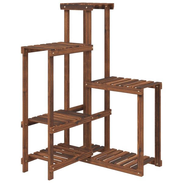 vidaXL Support à fleurs 62 5x61 5x101 5 cm bois massif de sapin