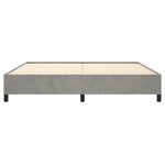 vidaXL Cadre de lit sans matelas gris clair 200x200 cm velours