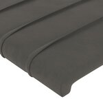 vidaXL Cadre de lit sans matelas gris foncé 120x200 cm velours