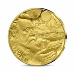 L'Art de la Plume – Jules Verne - Monnaie de 50€ 1/4 Oz Or