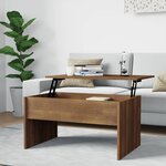 vidaXL Table basse Chêne marron 80x50 5x41 5 cm Bois d'ingénierie