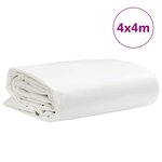 vidaXL Bâche blanc 4x4 m 650 g/m²