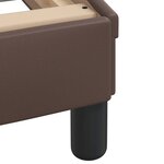 vidaXL Cadre de lit avec tête de lit Marron 120x200 cm Similicuir