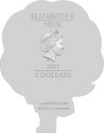Pièce de monnaie en Argent 2 Dollars g 31.1 (1 oz) Millésime 2021 Back to the Future 35th JENNIFER PARKER