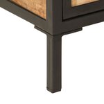 vidaXL Armoire de salle de bain 40x30x60cm bois massif manguier et fer