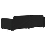 vidaXL Lit de jour avec lit gigogne noir 90x200 cm velours