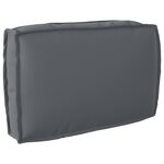 vidaXL Ensemble de coussins en palette 2 pièces Anthracite en tissu Oxford