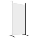 vidaXL Cloison de séparation 6 panneaux Blanc 520x180 cm Tissu