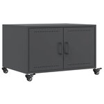 vidaXL Table basse anthracite 68x50x43 5 cm acier laminé à froid