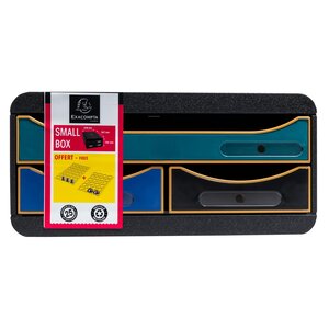 Module De Classement Small Box 3 Tiroirs Neo Deco - Couleurs Assorties - Exacompta