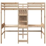 vidaXL Cadre de lit superposé sans matelas 80x200cm bois massif de pin