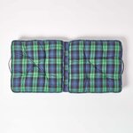 Coussin lombaire - Tartan écossais Vert - HOMESCAPES