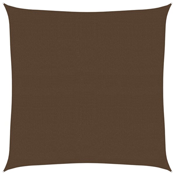 vidaXL Voile d'ombrage 160 g/m² Marron 5x5 m PEHD