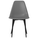vidaXL Chaises à manger lot de 6 gris PP