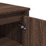 vidaXL Armoire lavabo de salle de bain chêne marron 91x35x60 cm