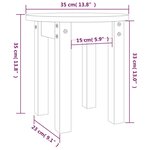 vidaXL Table basse Marron miel Ø 35x35 cm Bois massif de pin
