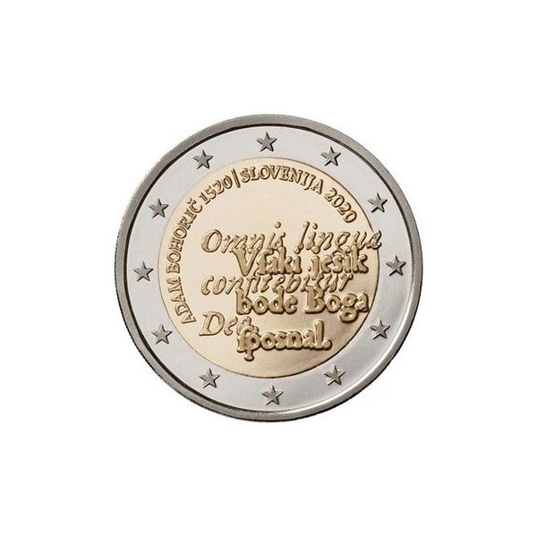 Monnaie 2 euros commémorative slovénie 2020 - adam bohoric